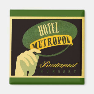 Aimant Hôtel Metropol Budapest Hongrie Chapeau de groom