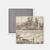 Aimant Hôtel Woodville, ranches (Recto/Verso)