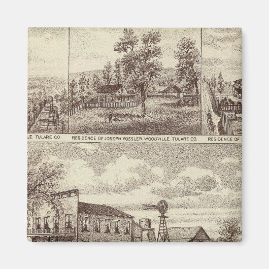 Aimant Hôtel Woodville, ranches (Devant)