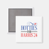 Aimant Hotties For Harris 2024 (Recto/Verso)