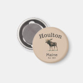 Aimant Houlton Maine Moose (Recto/Verso)
