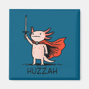 Aimant Hourra Chevalier Axolotl Citation de Mème d'Épée D