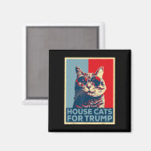 Aimant House Cats For Trump 2024 (Recto/Verso)