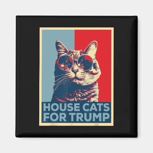 Aimant House Cats For Trump 2024 (Devant)