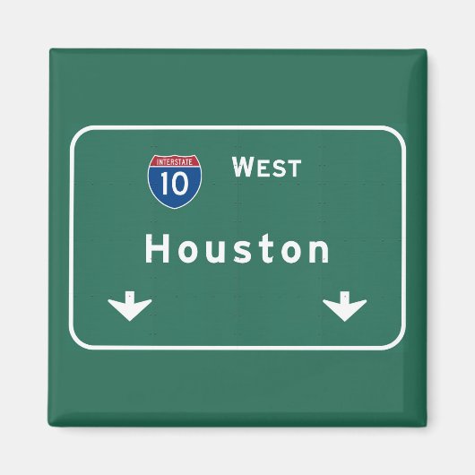 Aimant Houston Texas tx Interstate Highway Freeway Road : (Devant)