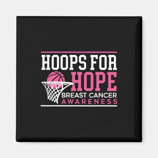 Aimant Hovers For Hope Basketball Player Cancer du sein A (Devant)