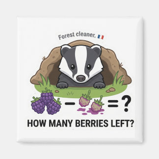 Aimant How Many Berries? Badger France Math Subtraction G
