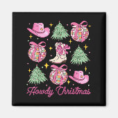 Aimant Howdy Cowboy Noël Pays de l'Ouest Coquette Di (Devant)