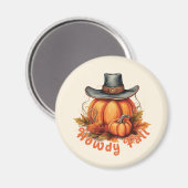 Aimant Howdy Fall - Vibes d'automne rustiques (Recto/Verso)