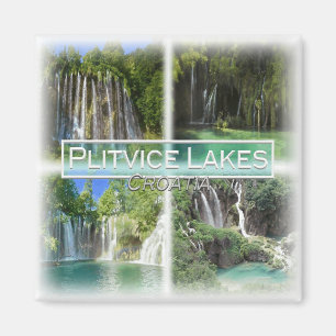 Aimant HR0033 Europe, Croatie, Réfrigérateur Plitvice Lak