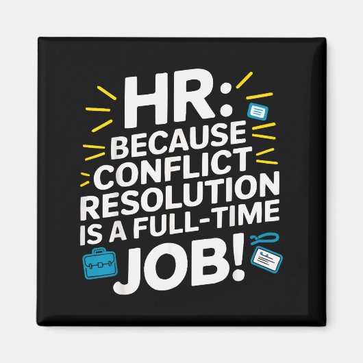 Aimant Hr Manager Human Resource Employee Workplace Drama (Devant)