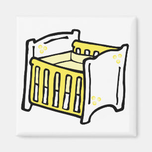 Aimant huche jaune