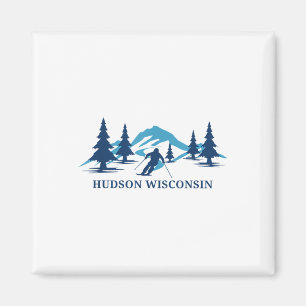 Aimant Hudson Wisconsin Ski Resort _1