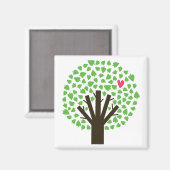 Aimant Hugger d'arbre Abstrait (Recto/Verso)