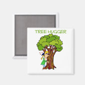 Aimant Hugger d'arbre - Fille (Recto/Verso)