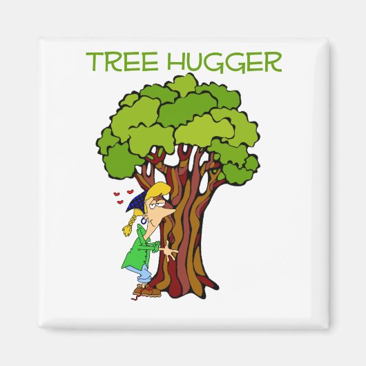 Aimant Hugger d'arbre - Fille (Devant)