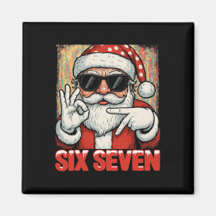 Aimant Hugvyn Drôle Six Sept Mème Noël Cool Père Noël S