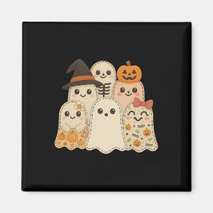 Aimant Hugvyn Halloween Patchwork Quilt Ghost Matching Fa