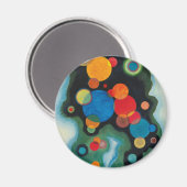 Aimant Huile Abstraite de Kandinsky Deepened Impulse sur  (Recto/Verso)