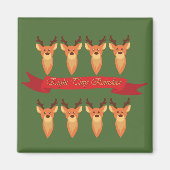 Aimant Huit minuscules rennes (Devant)