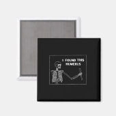 Aimant Humerus Skeleton - Fun Halloween Uni (Recto/Verso)