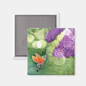 Aimant Hummingbird Hawk Moth and Lilacs (Recto/Verso)