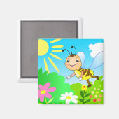 Aimant humoristique abeille (Recto/Verso)