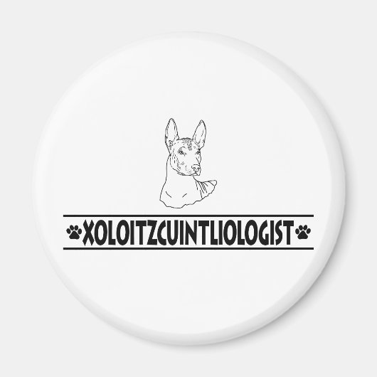 Aimant Humoristique Xoloitzcuintli (Devant)