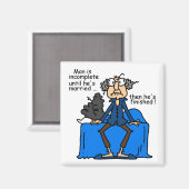 Aimant Humour alors fini inachevé de mariage (Recto/Verso)