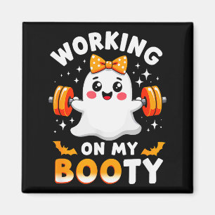 Aimant Humour Boo Travaille Sur Mon Booty Gym Fitness Hal