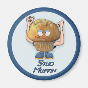 Aimant Humour bourré de muffin