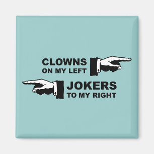 Aimant Humour Clowns & Jokers