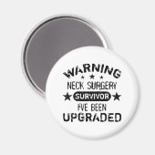 Aimant Humour de chirurgie du cou amélioré (Recto/Verso)