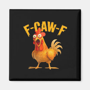 Aimant Humour de corbeau F-Caw-F Gothique Drôle Rétro Coo