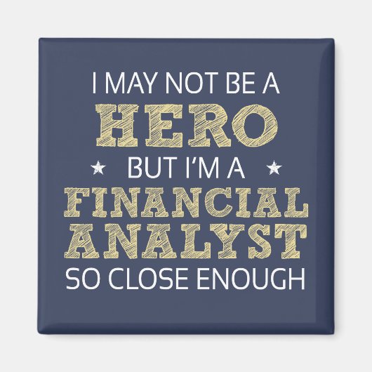 Aimant Humour de la nouveauté de l'analyste financier (Devant)