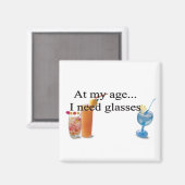 Aimant Humour de la vieillesse (Recto/Verso)