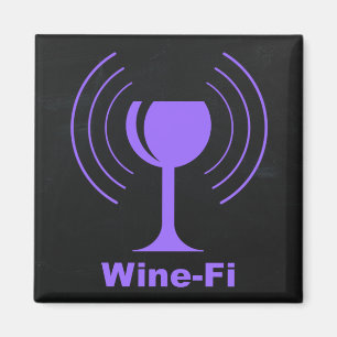 Aimant Humour de l'amateur de vin Vin-Fi