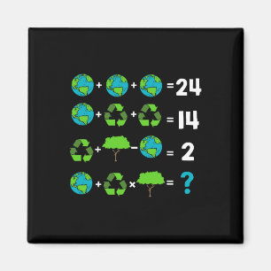 Aimant Humour De L'Enseignant Math Jour De La Terre Ordre