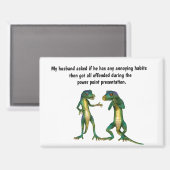 Aimant Humour de mari drôle (Recto/Verso)