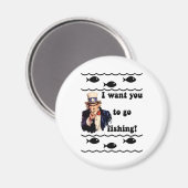 Aimant Humour de pêche amusant (Recto/Verso)