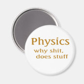 Aimant humour de physique (Recto/Verso)