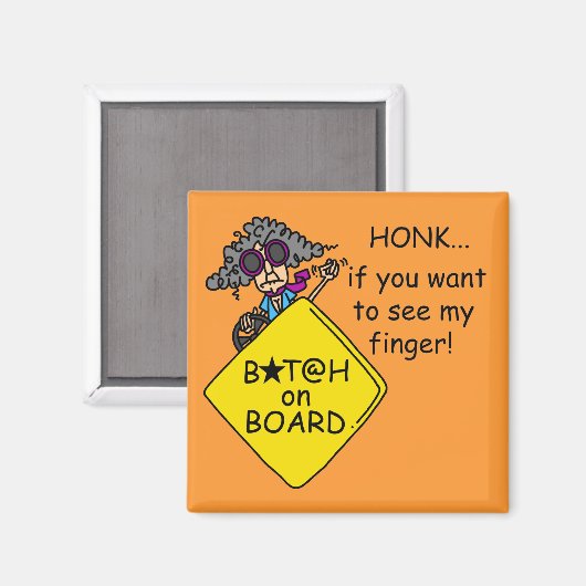 Aimant Humour de rage de route (Recto/Verso)