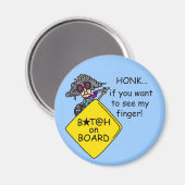 Aimant Humour de rage de route (Recto/Verso)