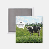 Aimant Humour de vache (Recto/Verso)