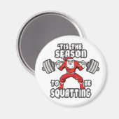 Aimant Humour d'entraînement de Noël - Escadron du Père N (Recto/Verso)