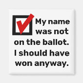 Aimant Humour des élections 2024 (Devant)