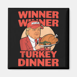 Aimant Humour Drôle Trump Gagnant Dîner Dîner Turquie