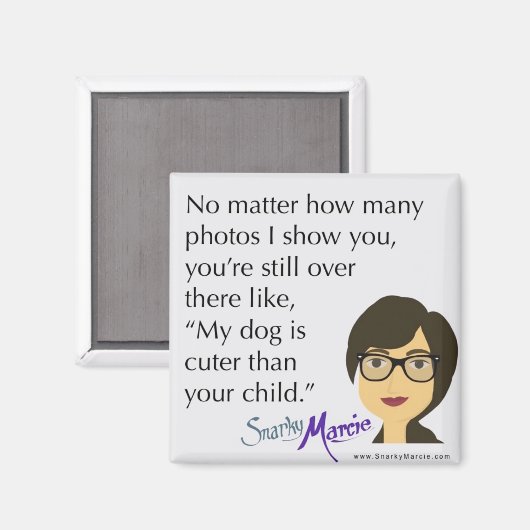 Aimant Humour du chien (Recto/Verso)