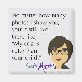 Aimant Humour du chien (Devant)