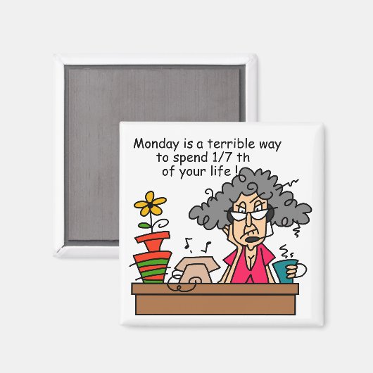 Aimant Humour du lundi (Recto/Verso)